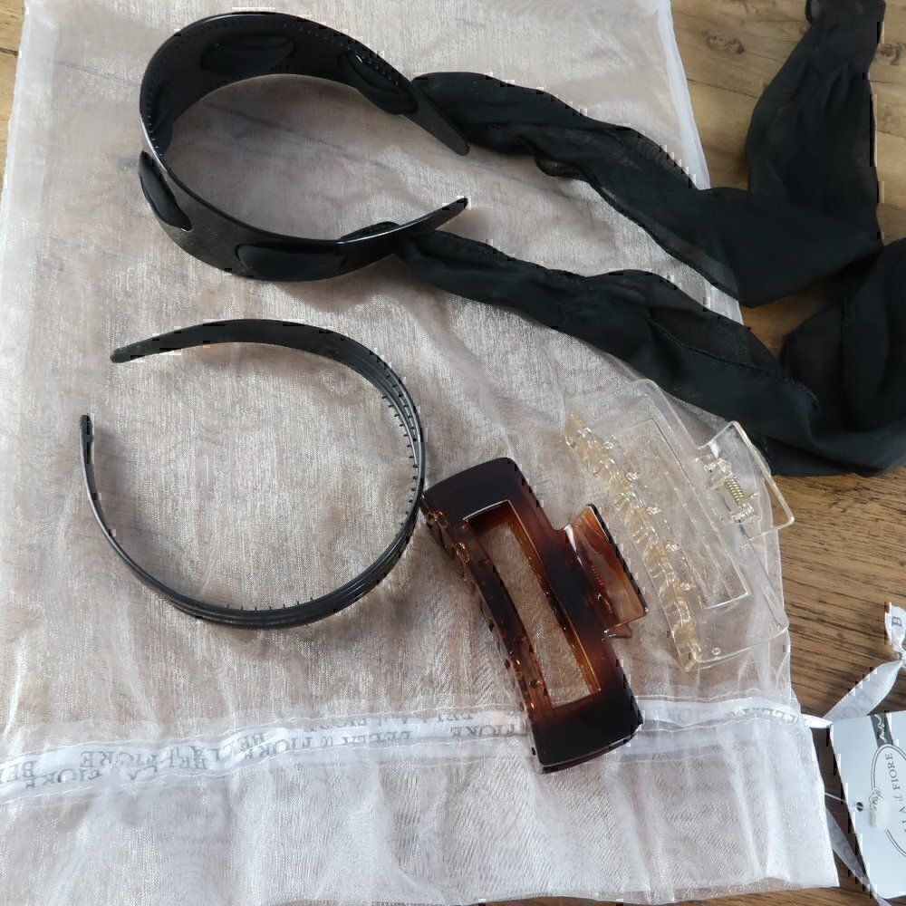 HEADBAND & HAIRCLIP  4 PIECE BUNDLE